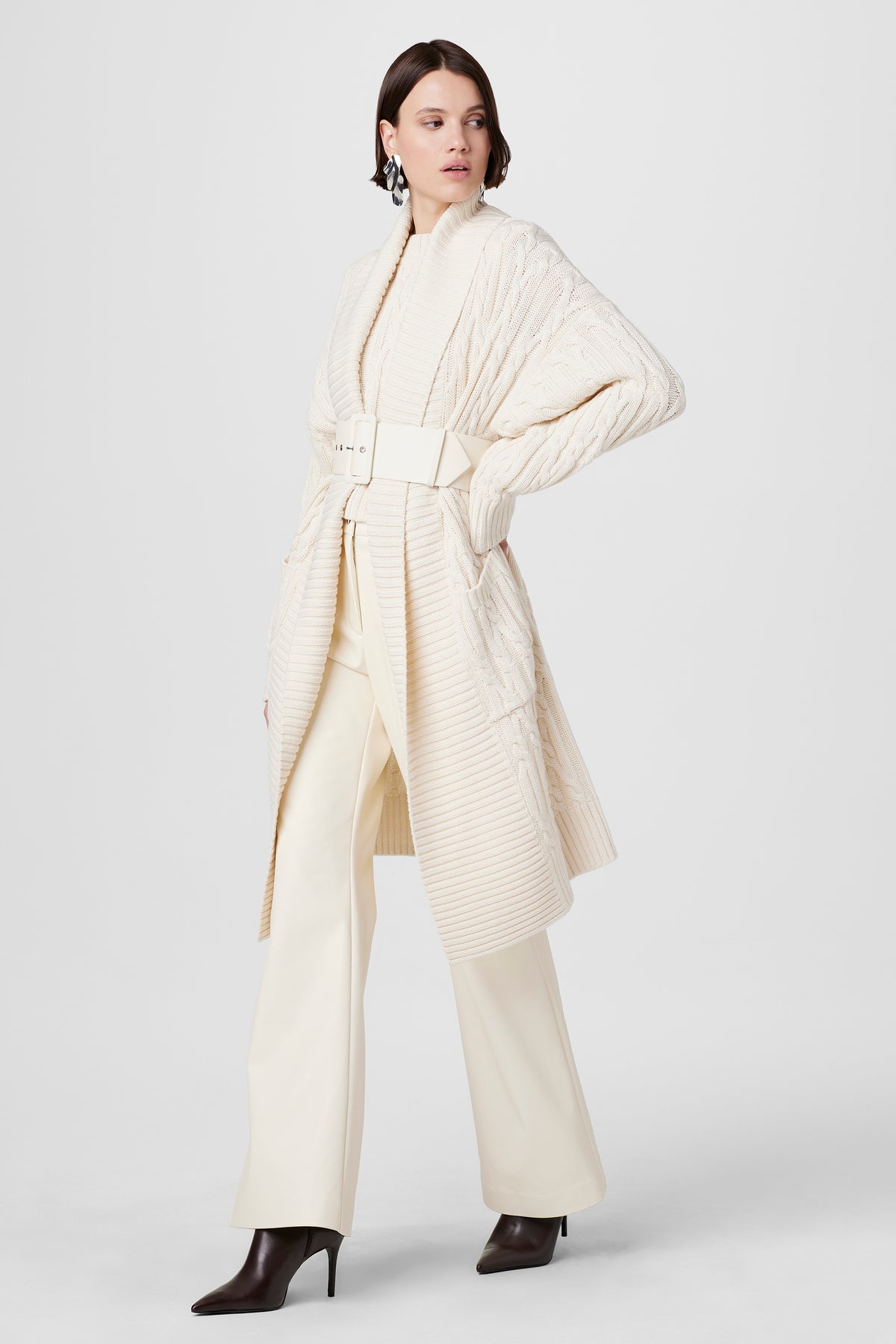 Olivia Cable Knit Cardigan - Toccin