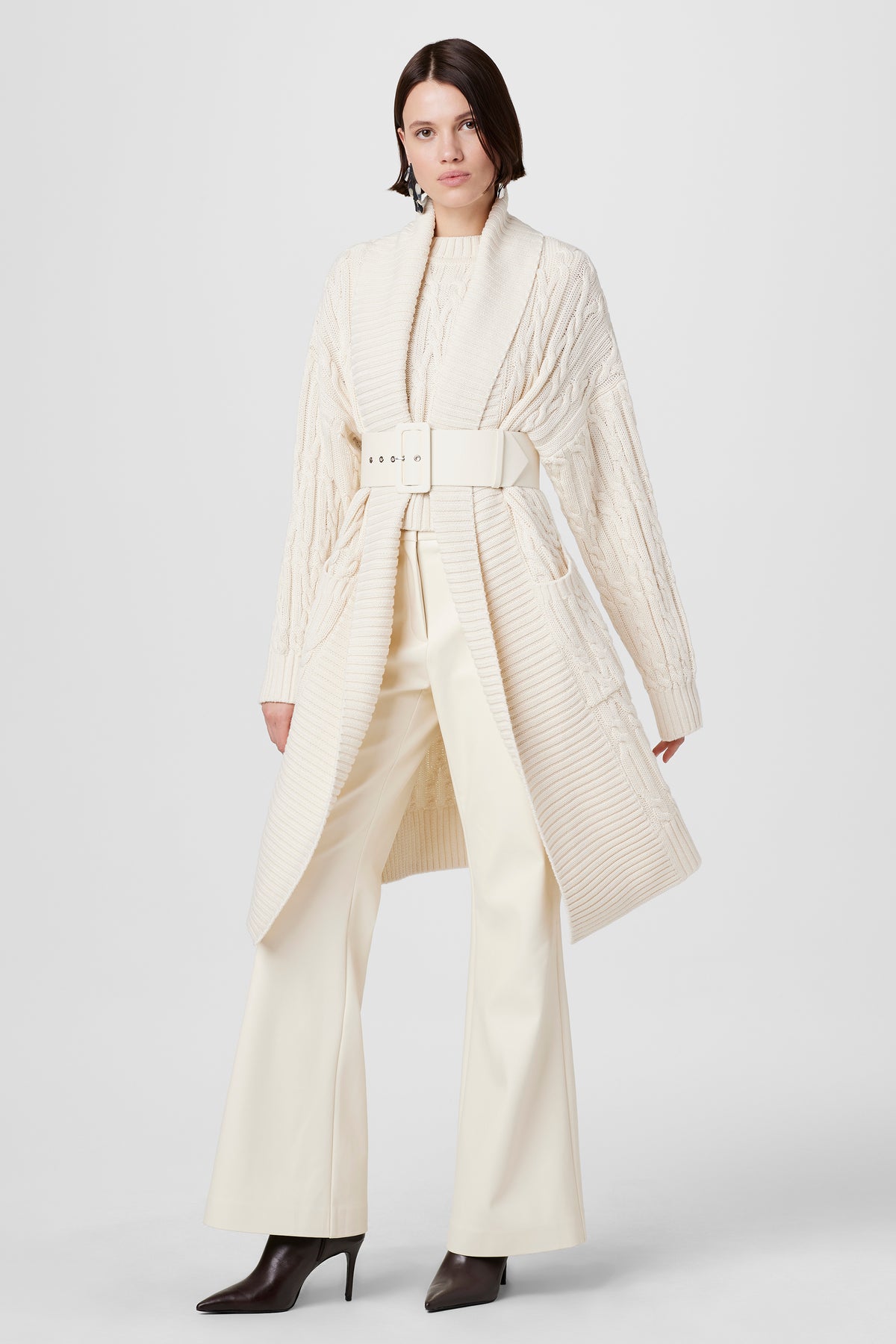 Olivia Cable Knit Cardigan - Toccin