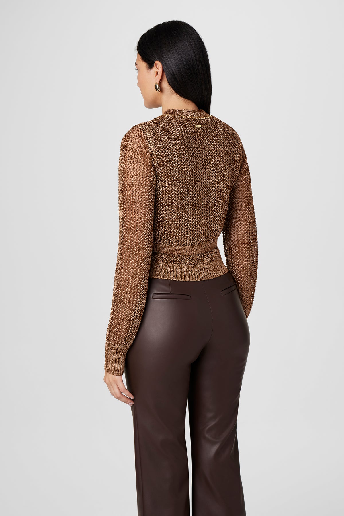 Maisie Crochet Metalic Cardigan - Toccin