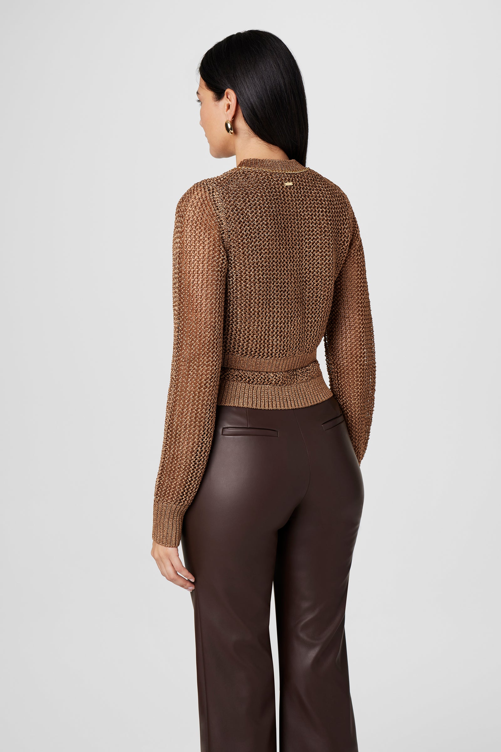 Maisie Crochet Metalic Cardigan - Toccin