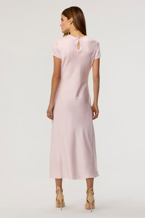 Luciana Silk Midi Dres - Toccin