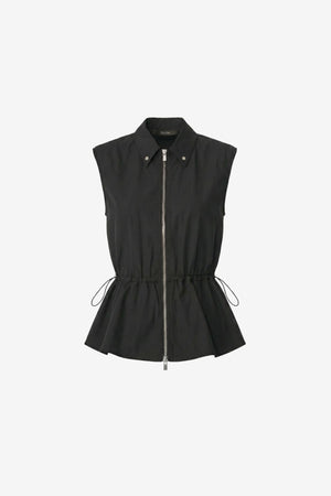 LYRA ZIP-FRONT SLEEVELESS TOP