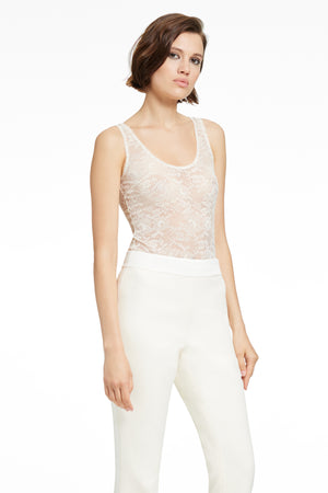 LILA SCOOP NECK TANK BODYSUIT - Toccin