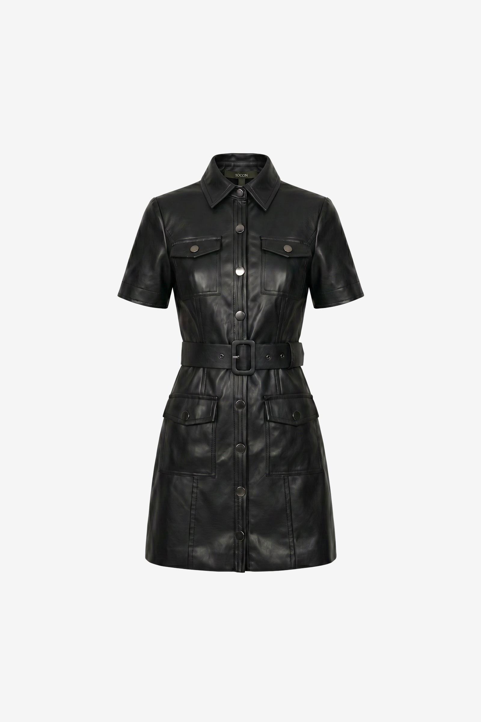 Toccin | Lydia Short Sleeve Snap Front Dress