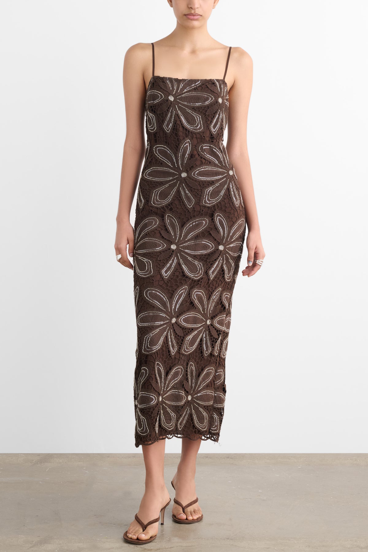 MAGDALENA CAMI MIDI DRESS - Toccin