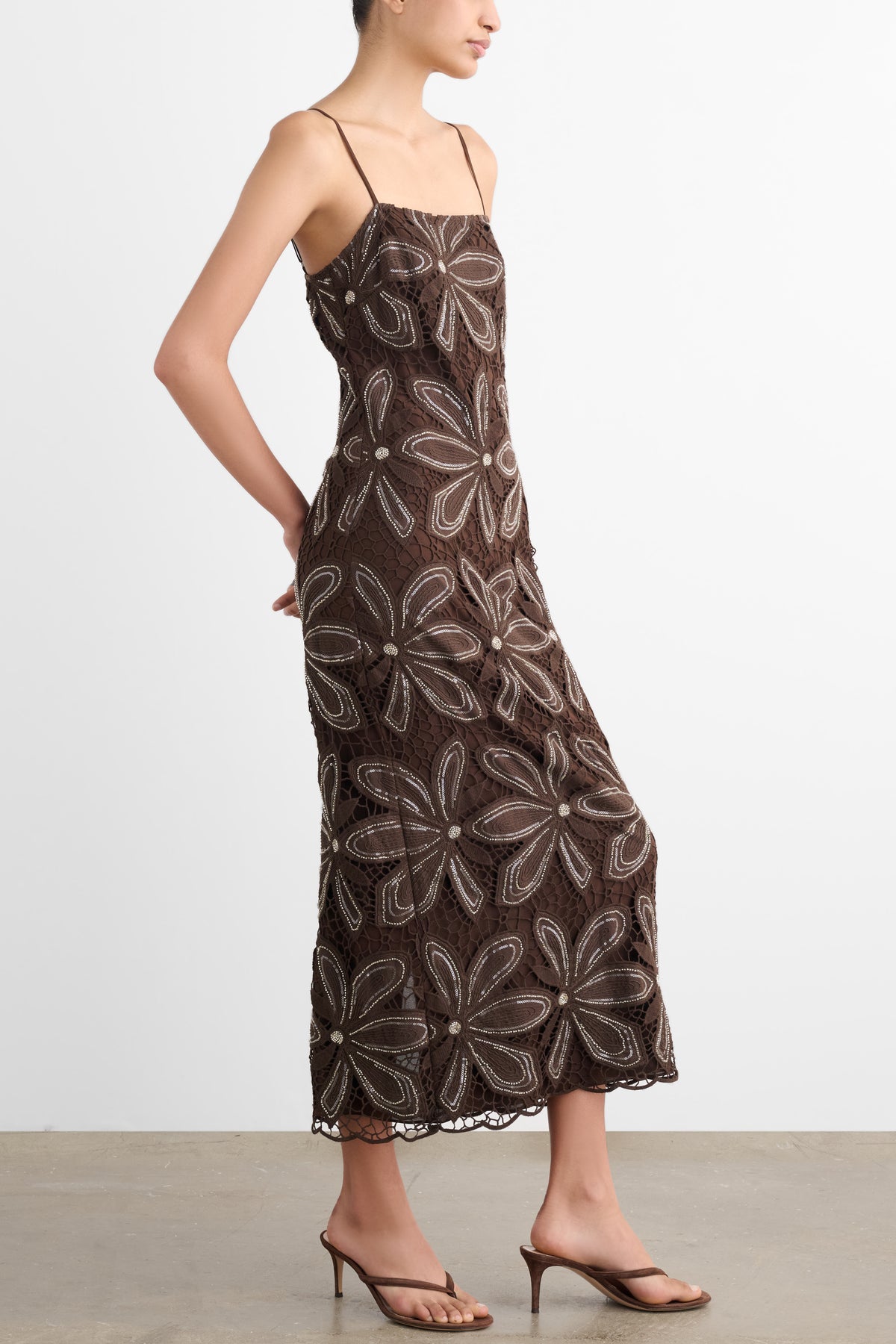 MAGDALENA CAMI MIDI DRESS - Toccin