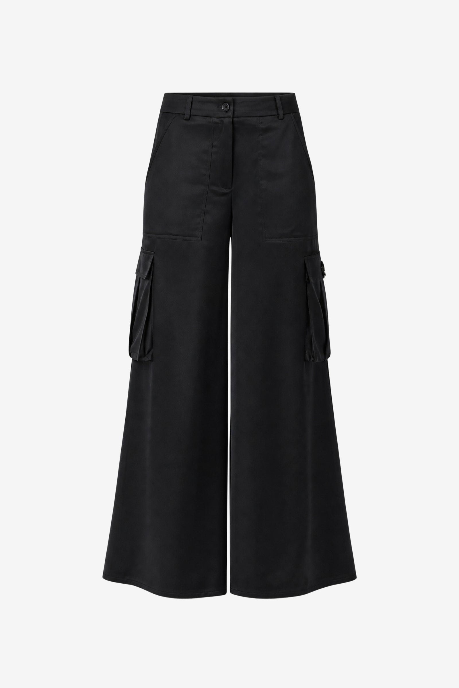 MAIA SILKY SATIN CARGO PANT - Toccin