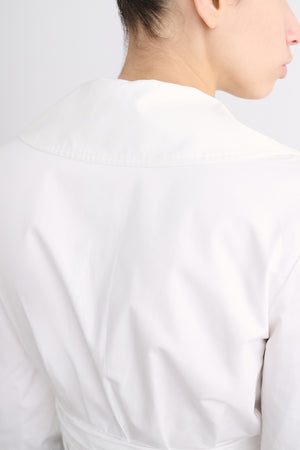 MALANI COLLARED WRAP TOP - Toccin