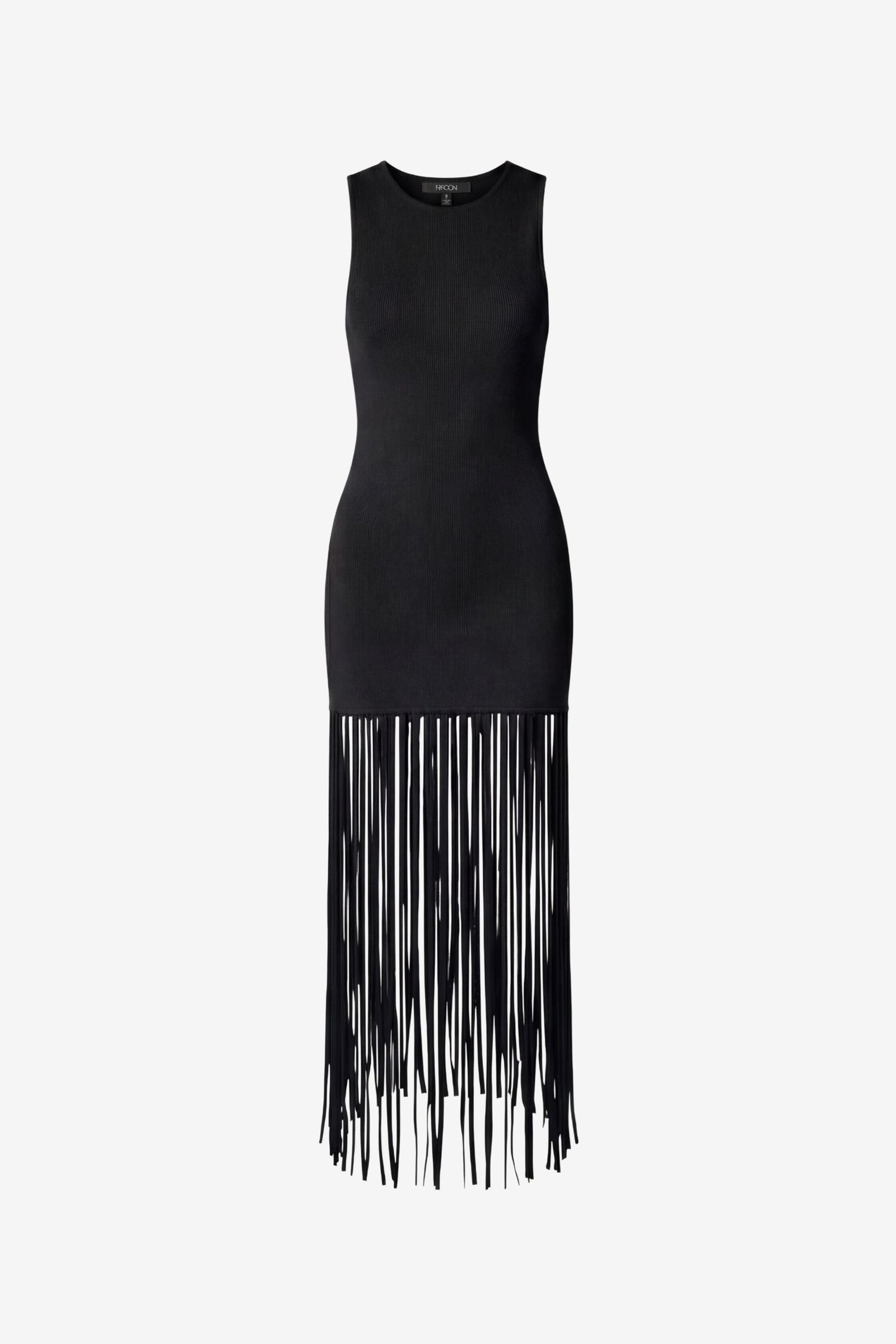 MARGAUX RACER MINI DRESS WITH FRINGE - Toccin