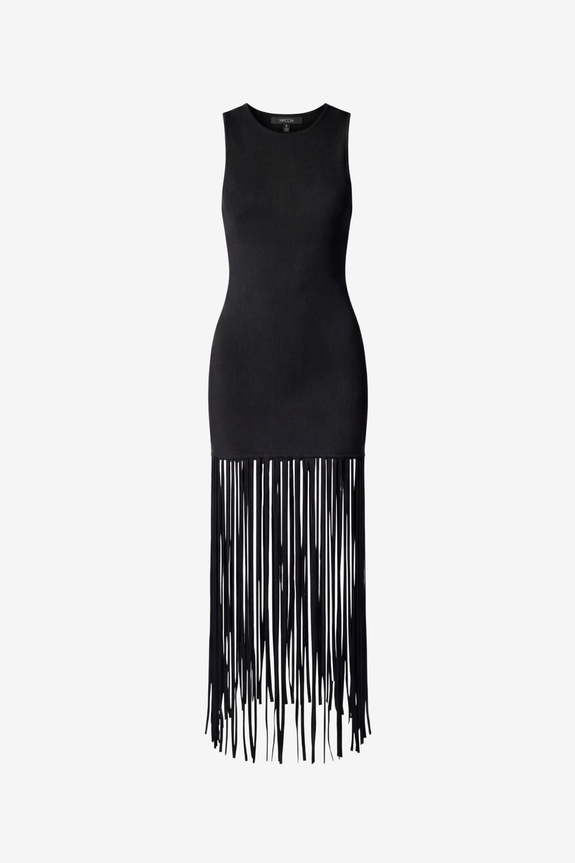 MARGAUX RACER MINI DRESS WITH FRINGE MARGAUX RACER MINI DRESS WITH FRINGE
