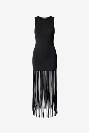 MARGAUX MINI DRESS WITH FRINGE - Toccin