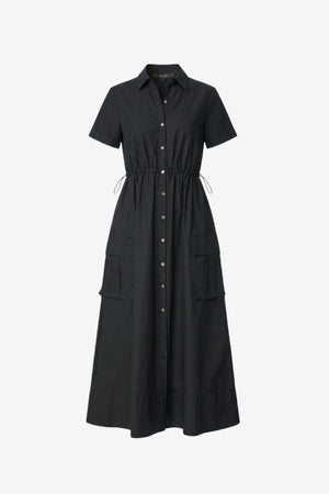 MAXINE SHORT SLEEVE SHIRT DRESS WITH CARGO POCKETS