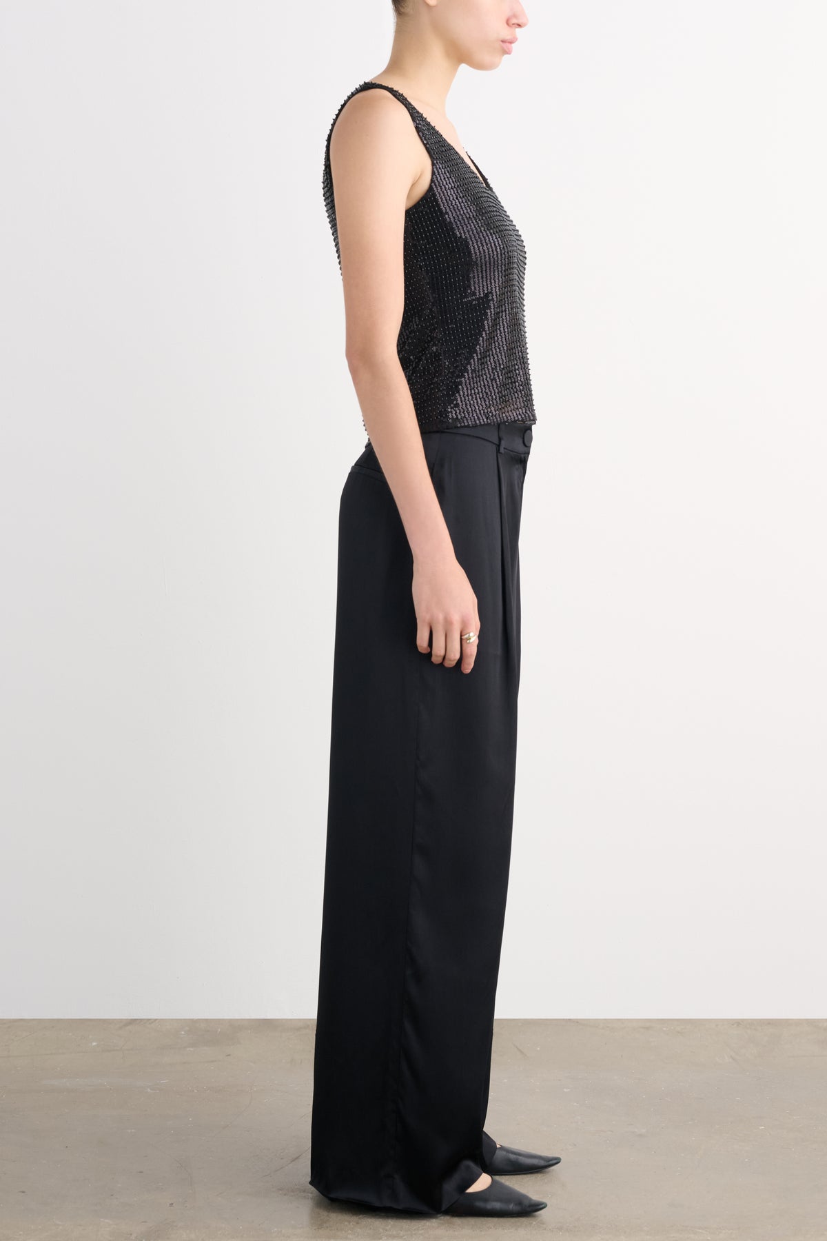 MOIRA SCOOP NECK TANK - Toccin