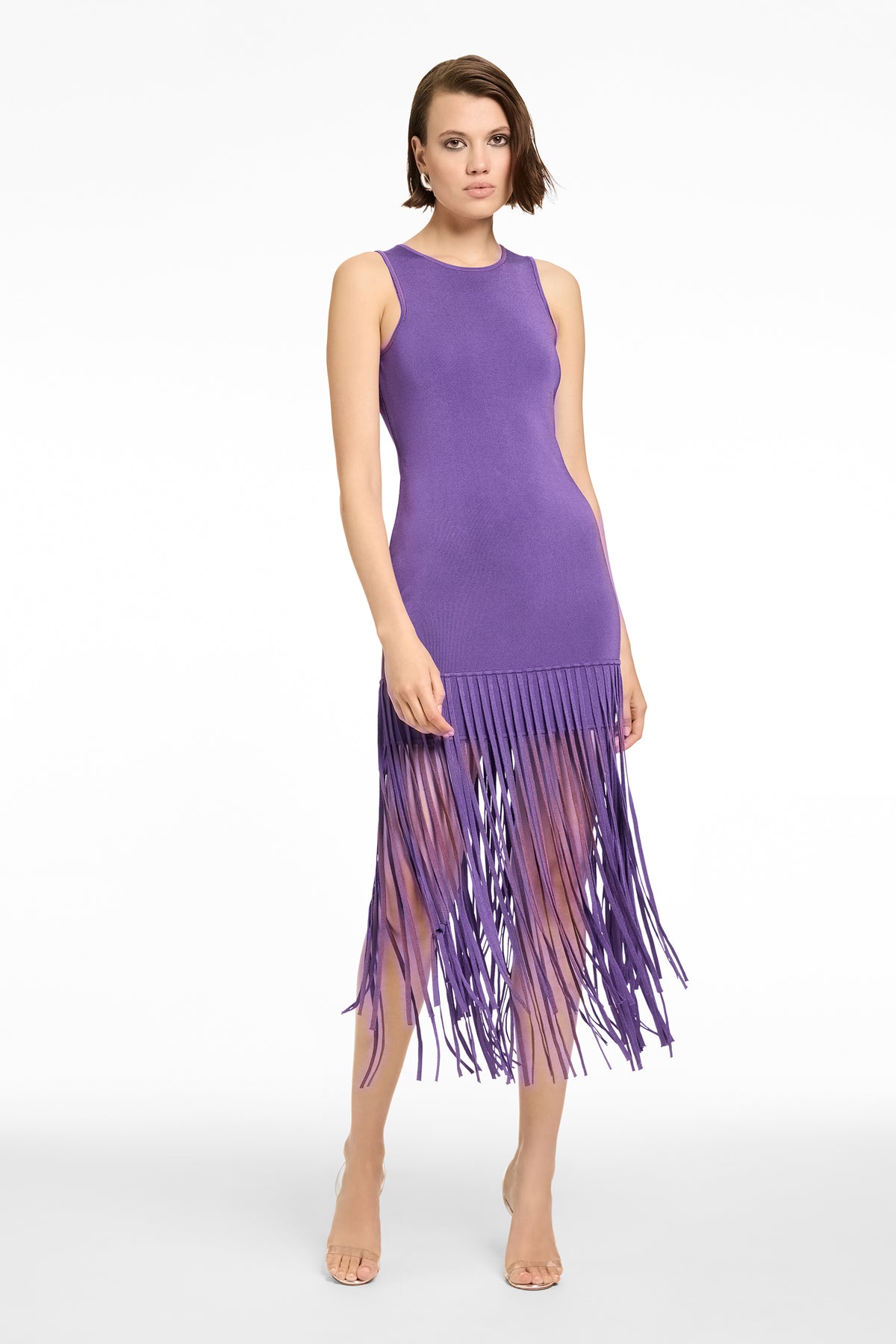 MARGAUX MINI DRESS WITH FRINGE - Toccin