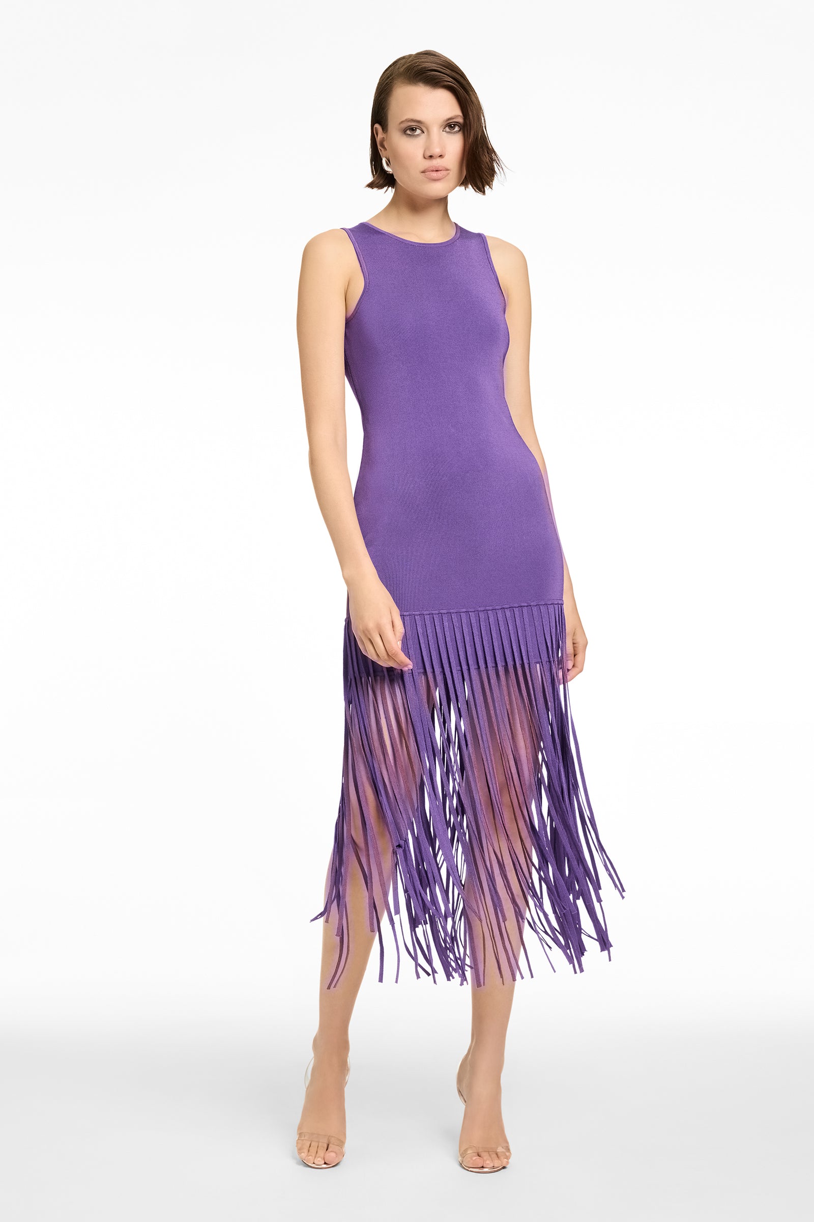 MARGAUX MINI DRESS WITH FRINGE - Toccin