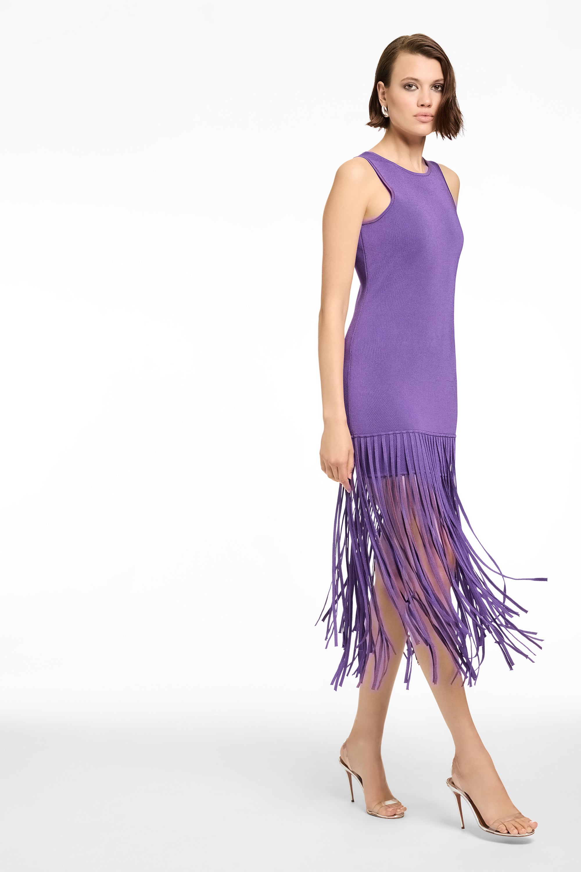 MARGAUX MINI DRESS WITH FRINGE - Toccin