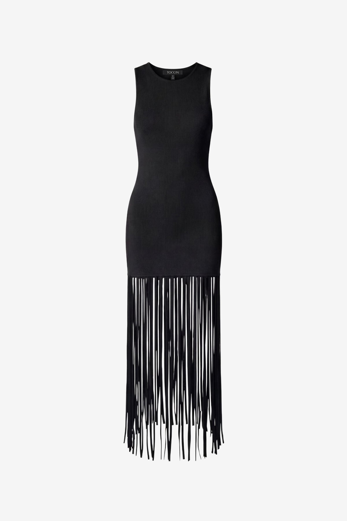 MARGAUX RACER MINI DRESS WITH FRINGE