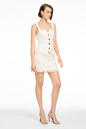 MARIS MINI SKIRT WITH FRINGE - Toccin