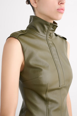 NEA FUNNEL NECK DRESS