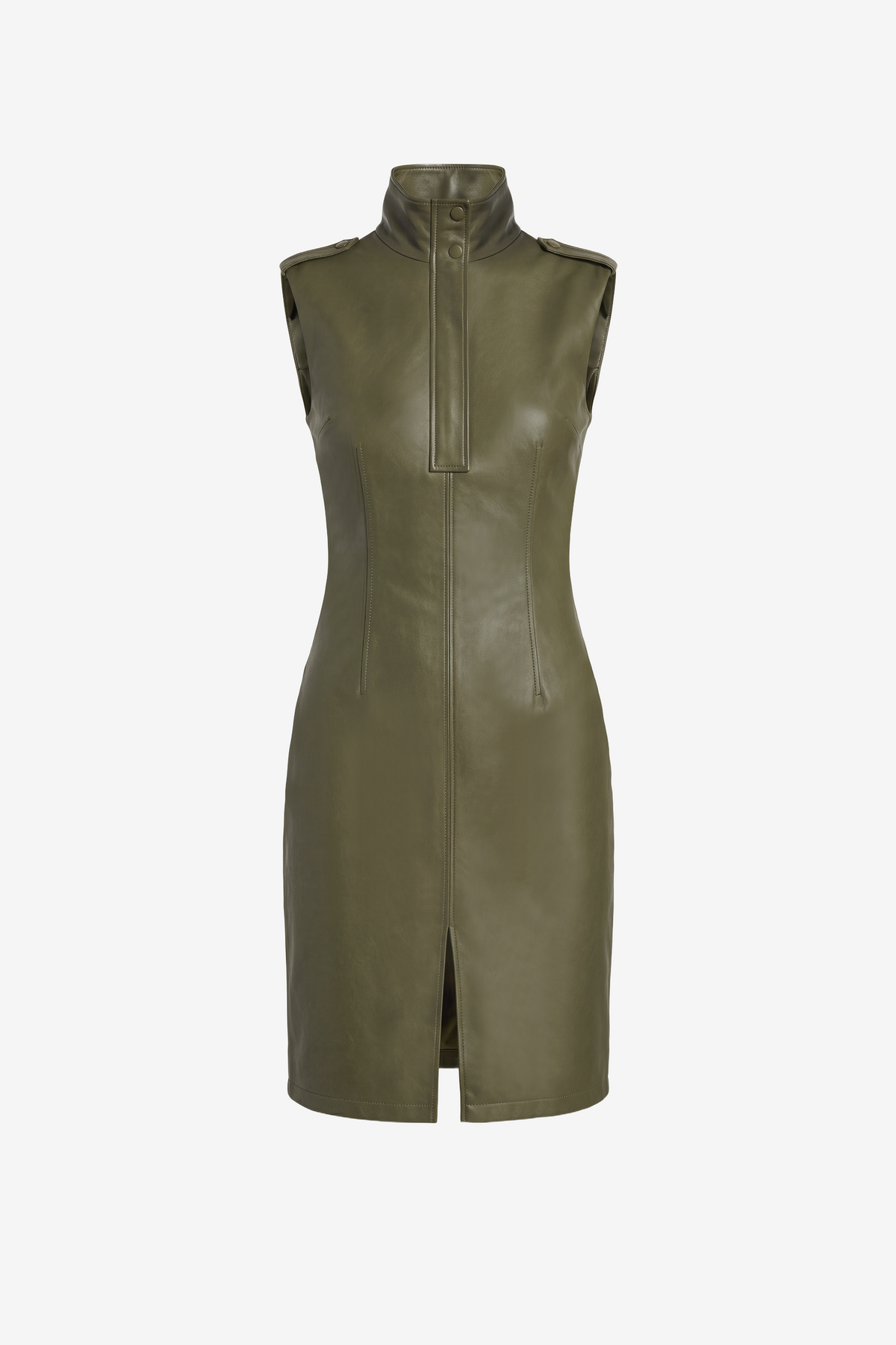 NEA FUNNEL NECK DRESS - Toccin