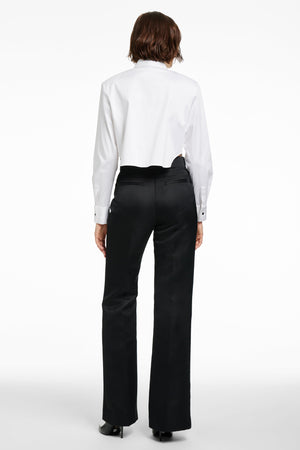 NIC CROPPED TUXEDO SHIRT - Toccin