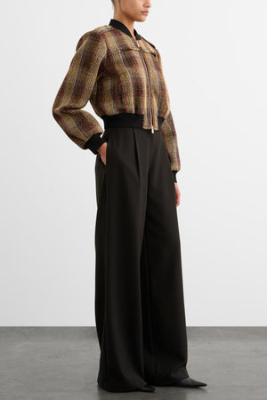 PIERCE BOMBER JACKET WITH FRINGE DETAIL
