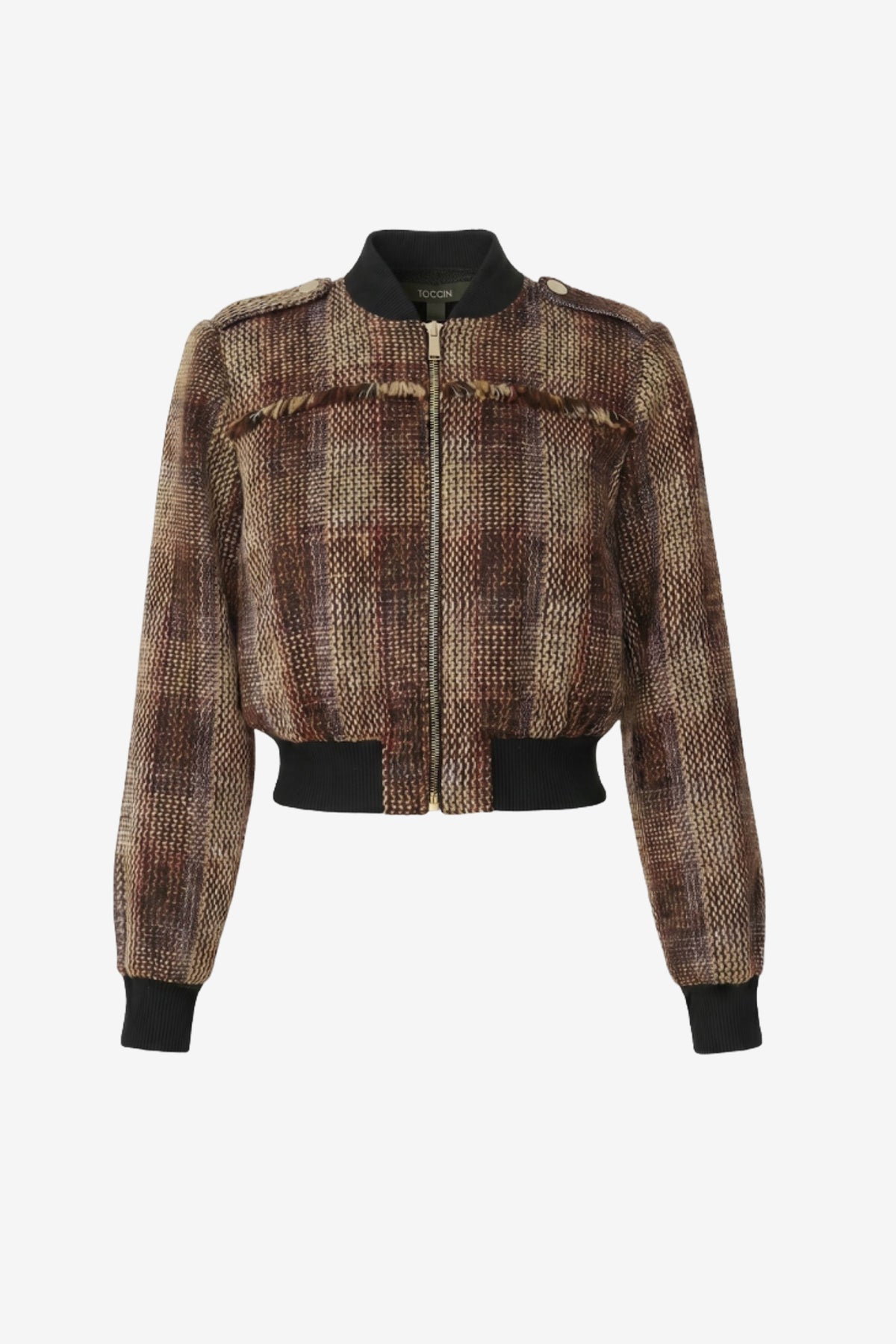 PIERCE BOMBER JACKET WITH FRINGE DETAIL