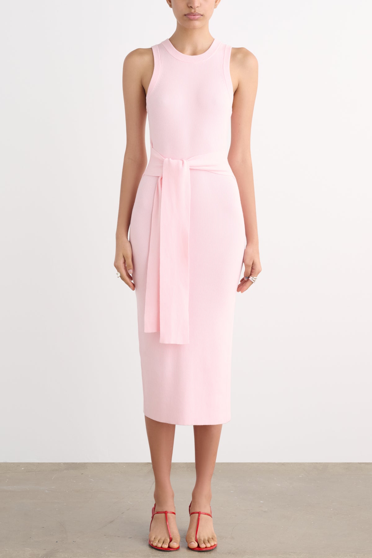 PIPER RACERBACK TIE-FRONT DRESS - Toccin