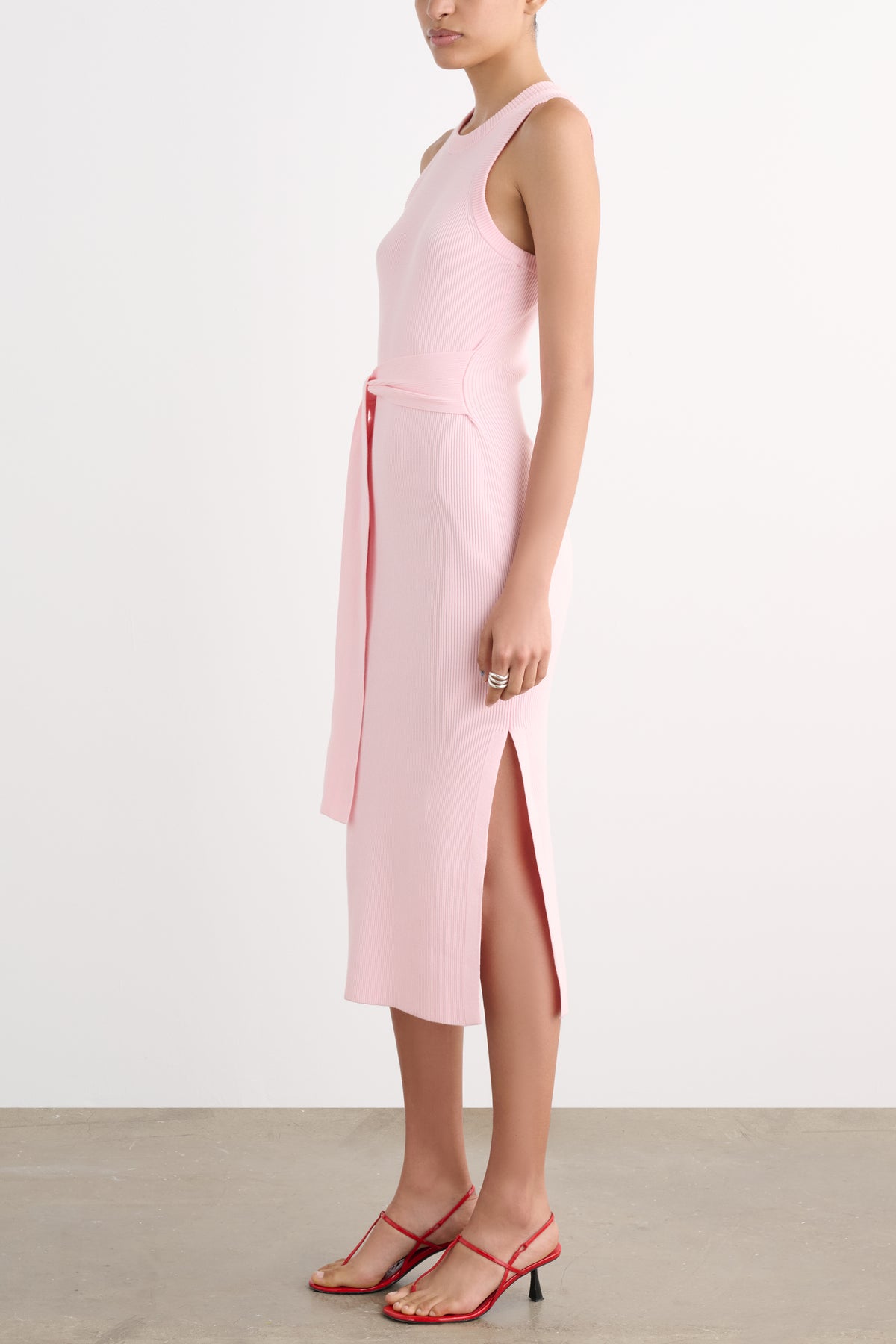 PIPER RACERBACK TIE-FRONT DRESS - Toccin