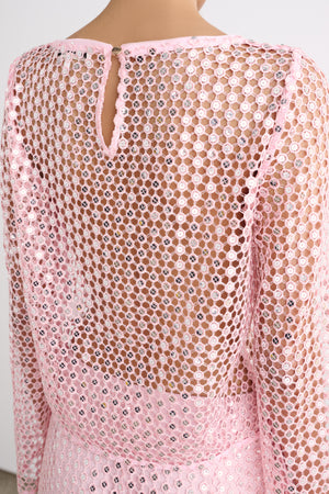 PRIMROSE BOAT NECK FLARED SLEEVE TOP - Toccin