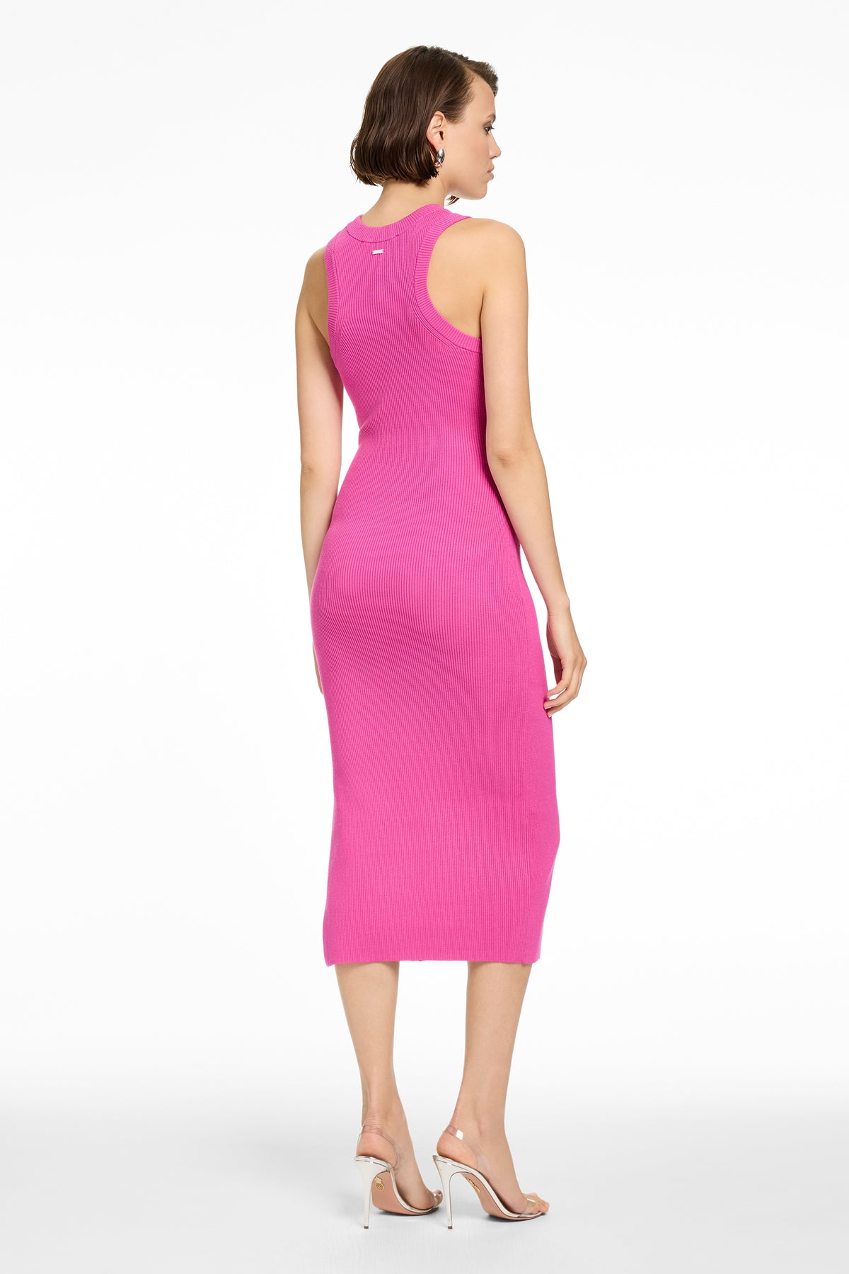 PIPER SLEEVELESS TIE-FRONT MIDI DRESS - Toccin