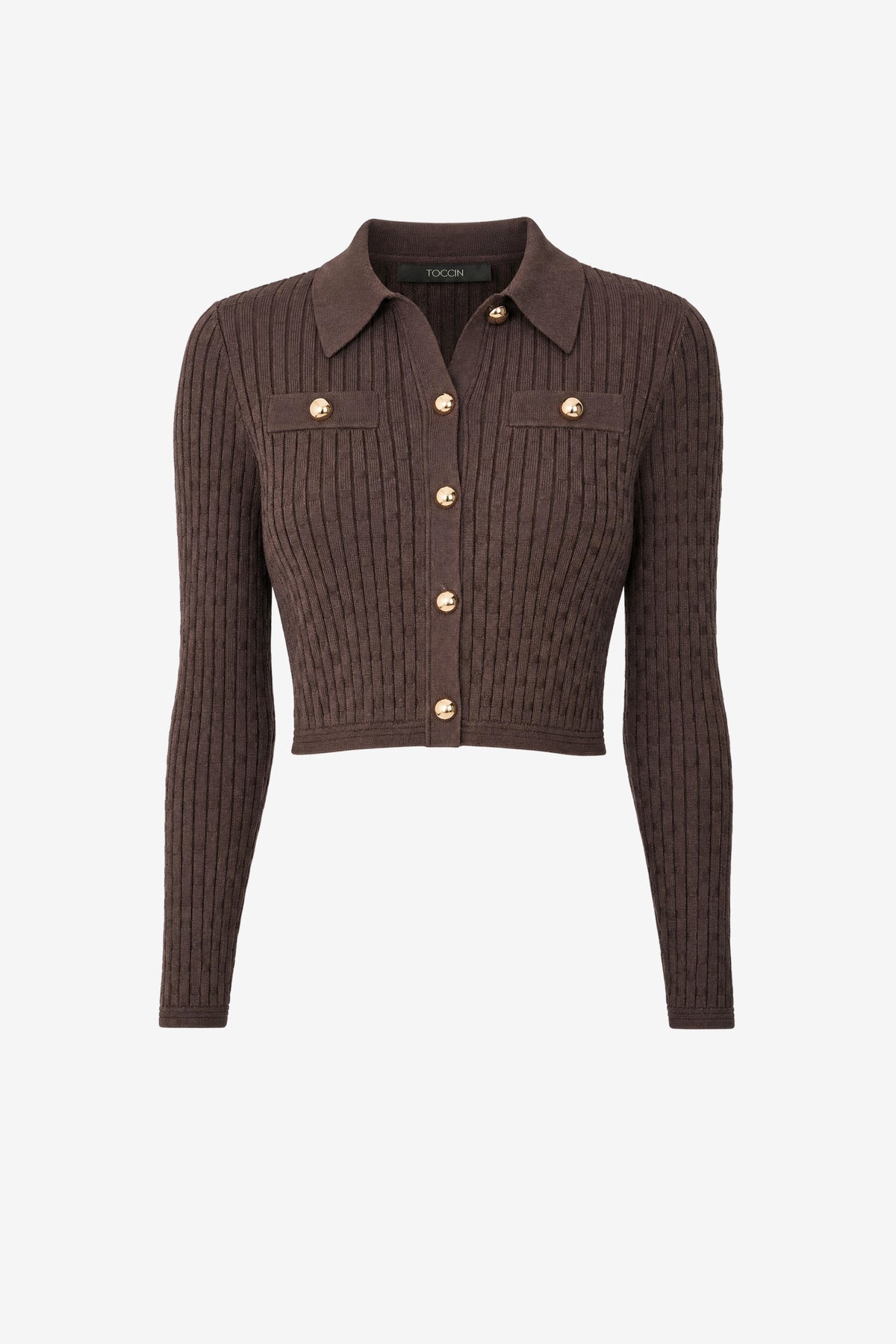 POSIE COLLARED BUTTON-FRONT JACKET