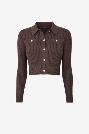 POSIE COLLARED BUTTON-FRONT JACKET