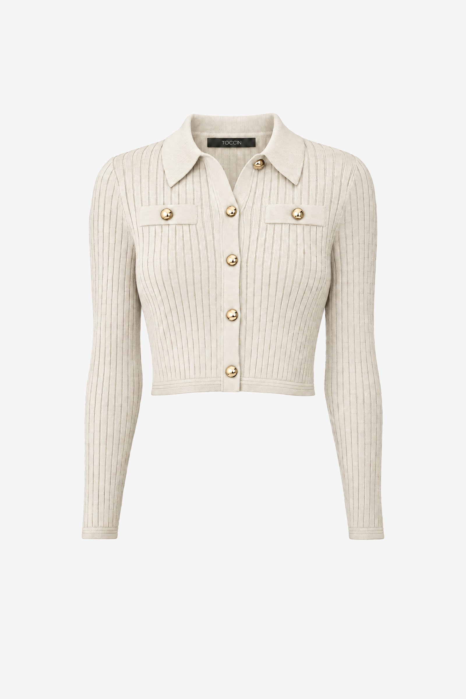 POSIE COLLARED BUTTON-FRONT JACKET