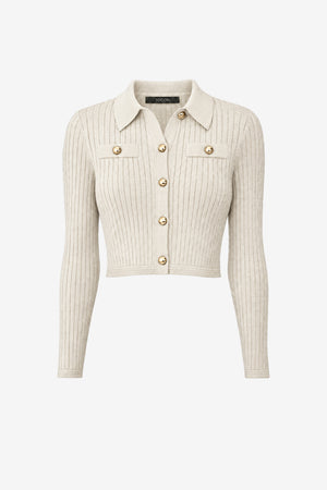 POSIE COLLARED BUTTON-FRONT JACKET