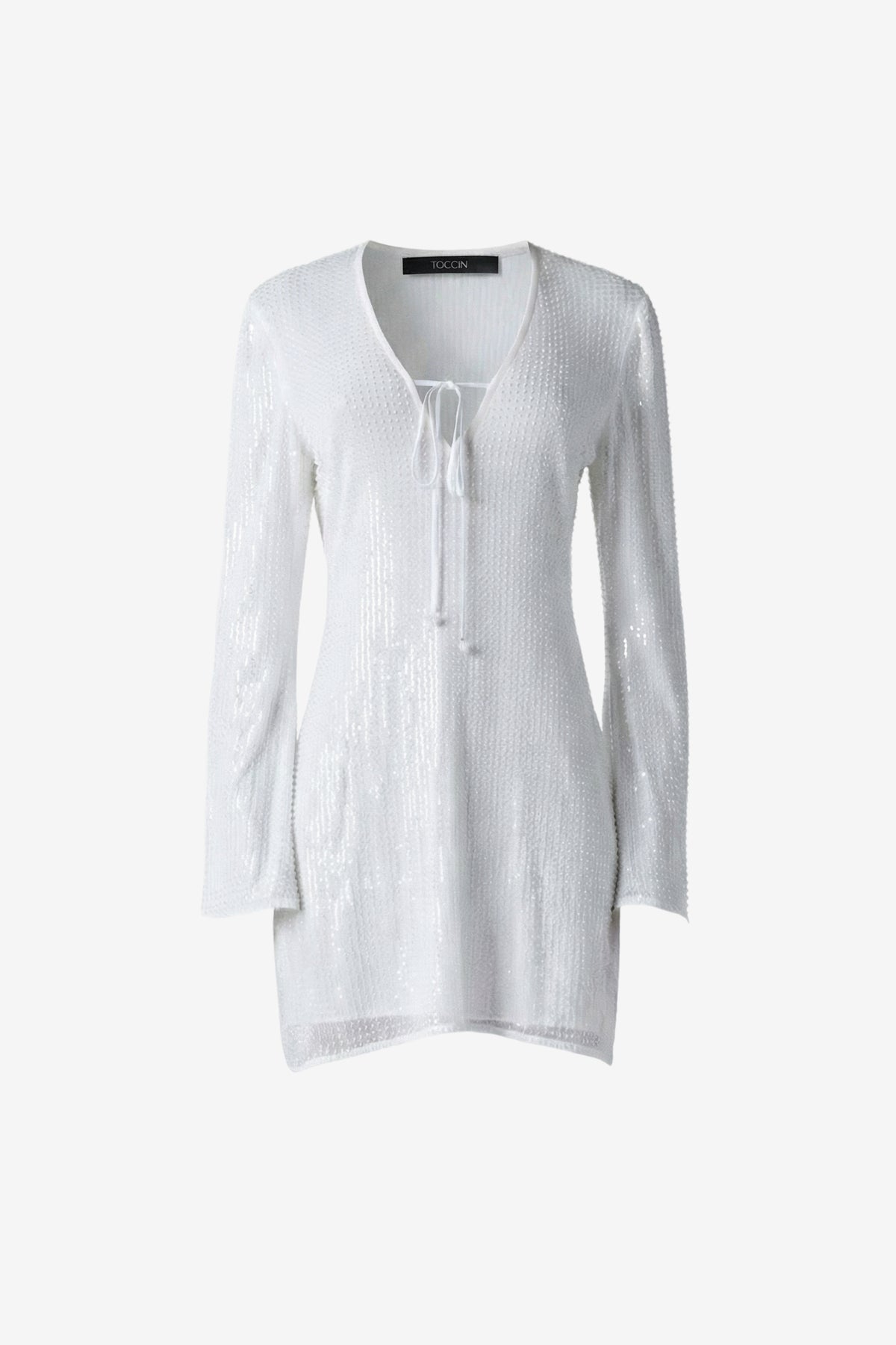 RAINE FLARED SLEEVE MINI DRESS - Toccin
