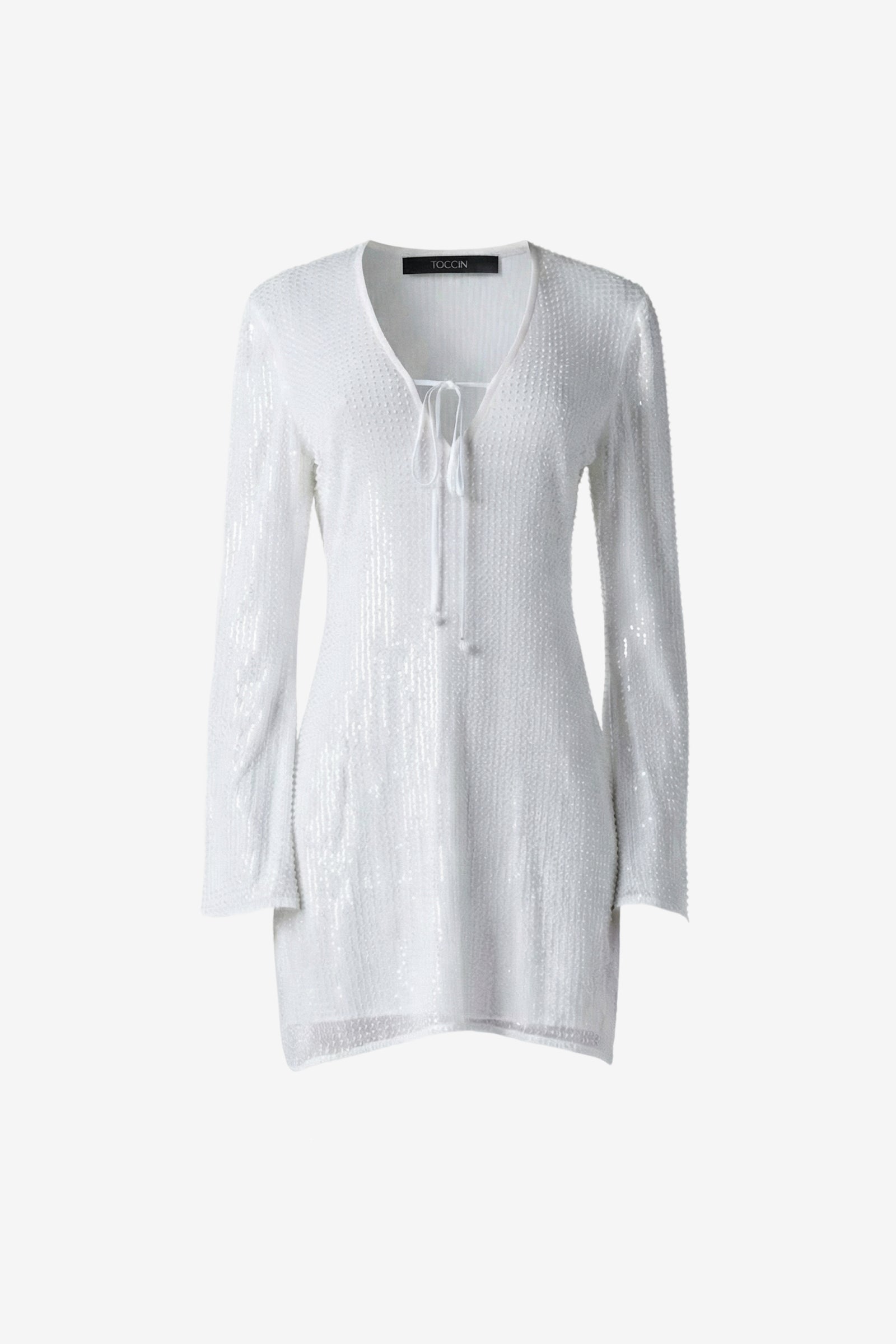 RAINE FLARED SLEEVE MINI DRESS - Toccin