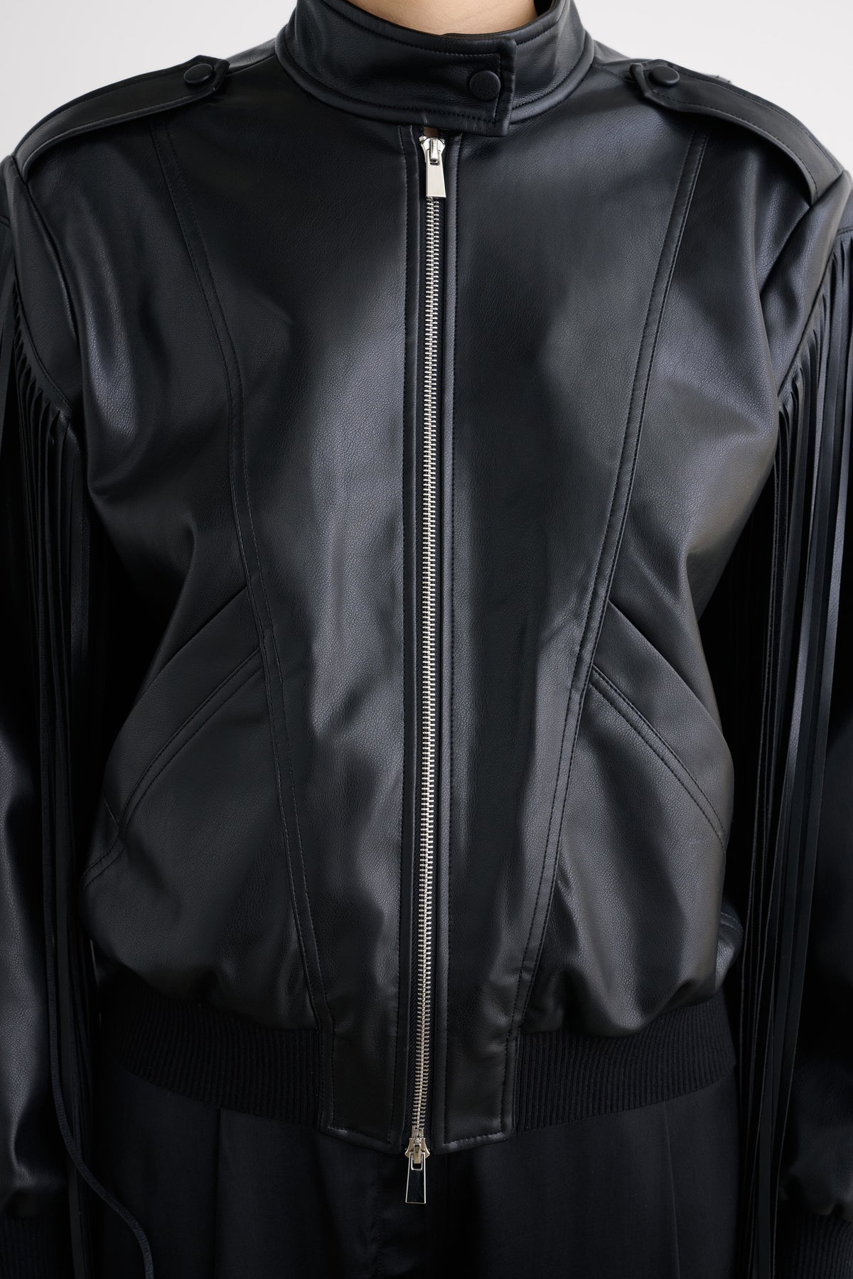ROUX FRINGE MOTO JACKET - Toccin