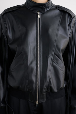 ROUX FRINGE MOTO JACKET - Toccin