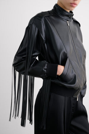 ROUX FRINGE MOTO JACKET - Toccin