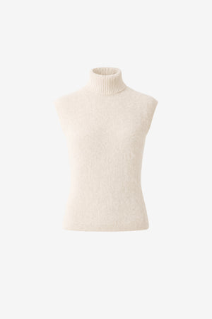 SABINA MOCK NECK SLEEVELESS TOP