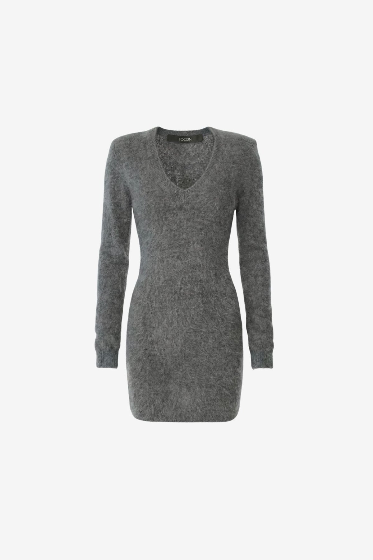 SARA LONG SLEEVE STRONG SHOULDER MINI DRESS