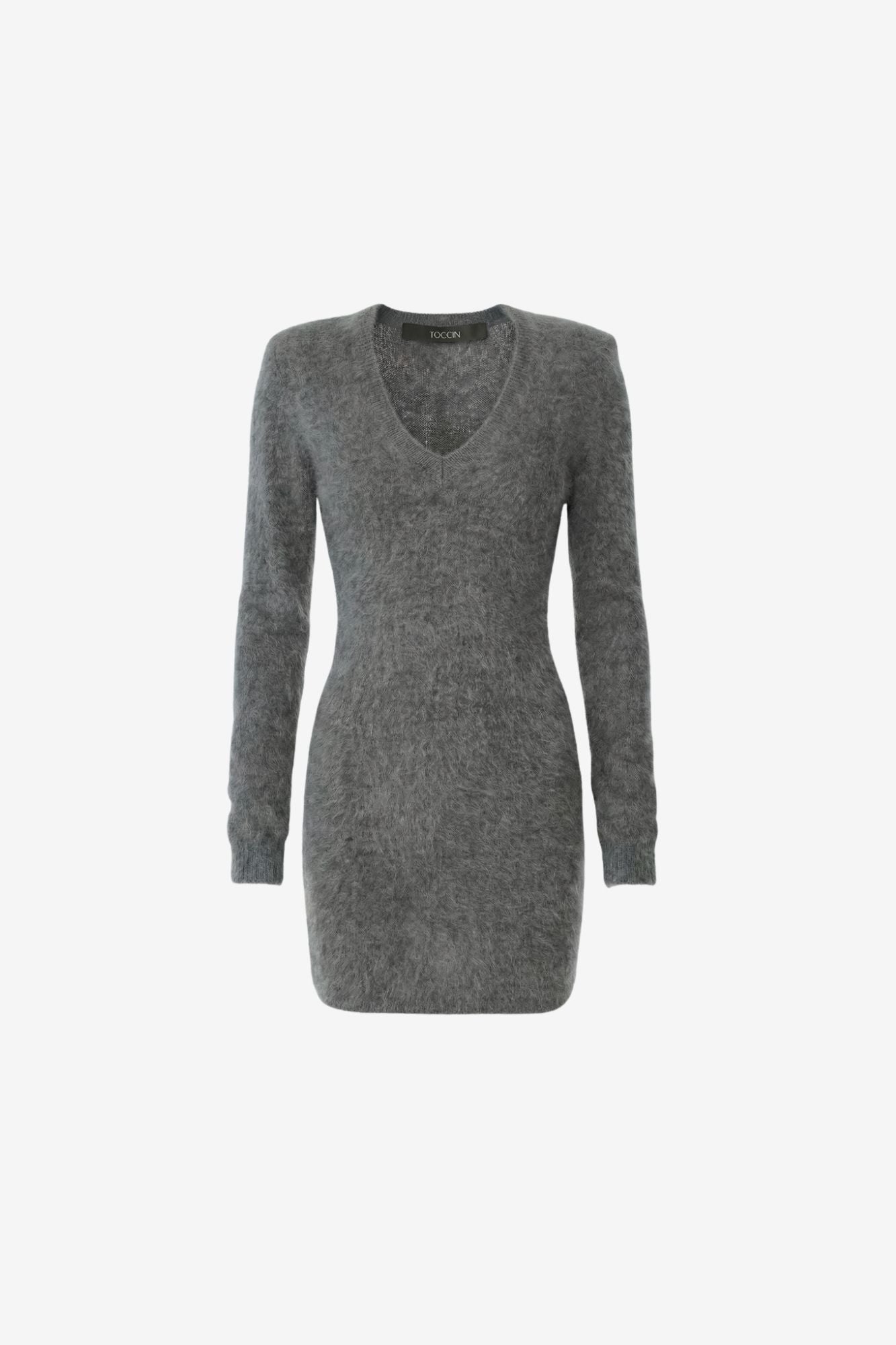 SARA LONG SLEEVE STRONG SHOULDER MINI DRESS
