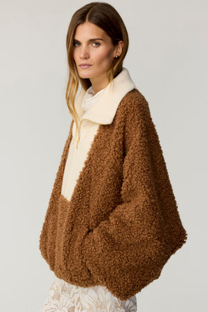 Serafina Oversized Shearling Popover