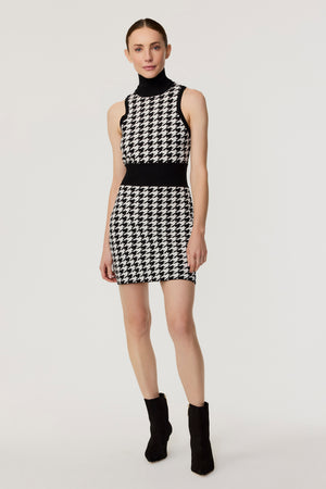 Shelby Houndstooth Mini Dress - Toccin