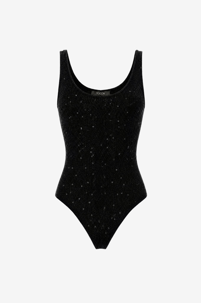 SHEILA SCOOP NECK THONG BODYSUIT