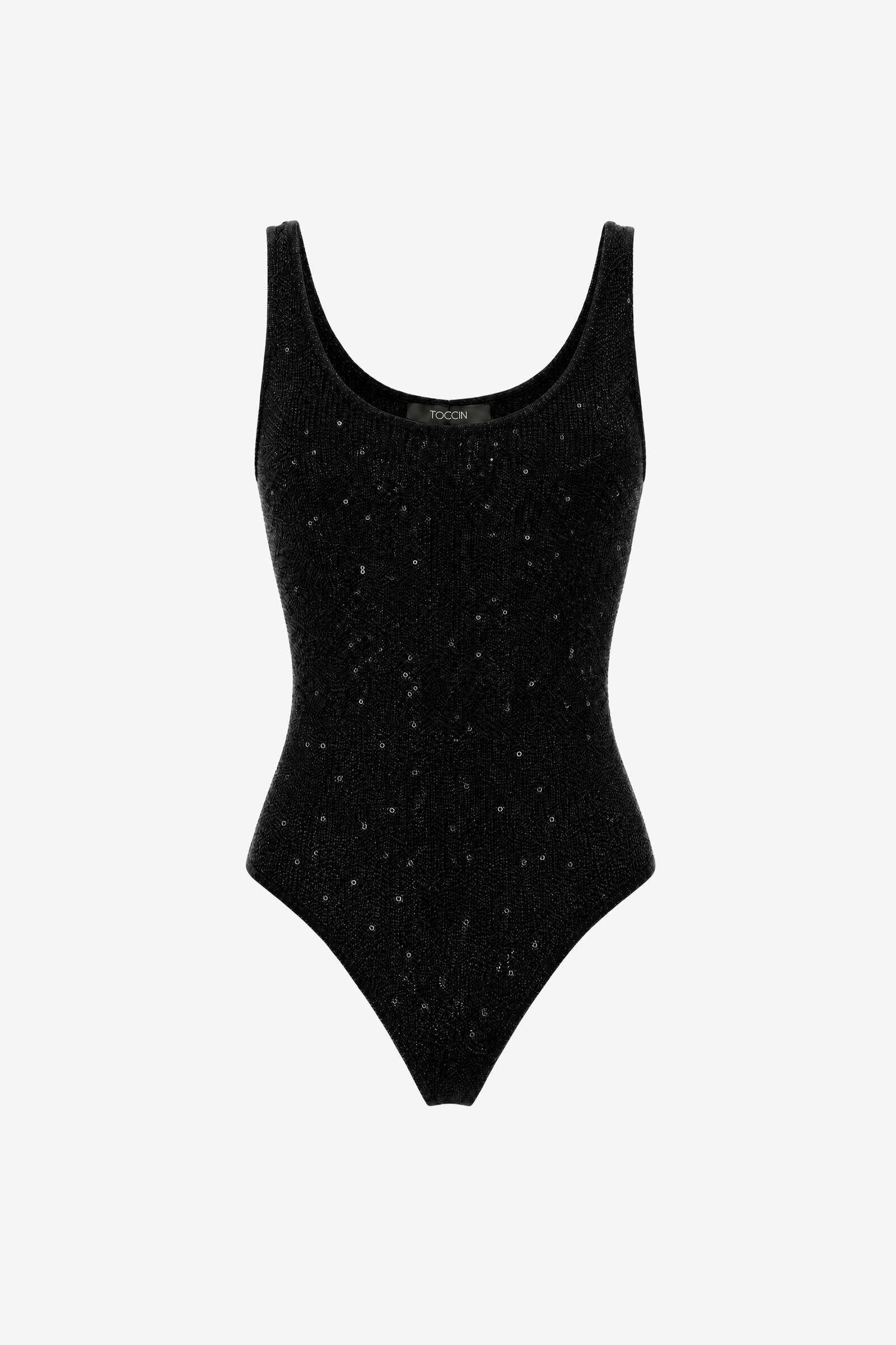 SHEILA SCOOP NECK THONG BODYSUIT