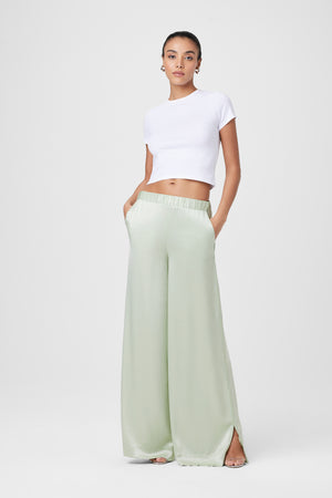 Auggie Silk Wide Leg Pants