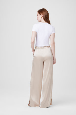 Auggie Silk Wide Leg Pants