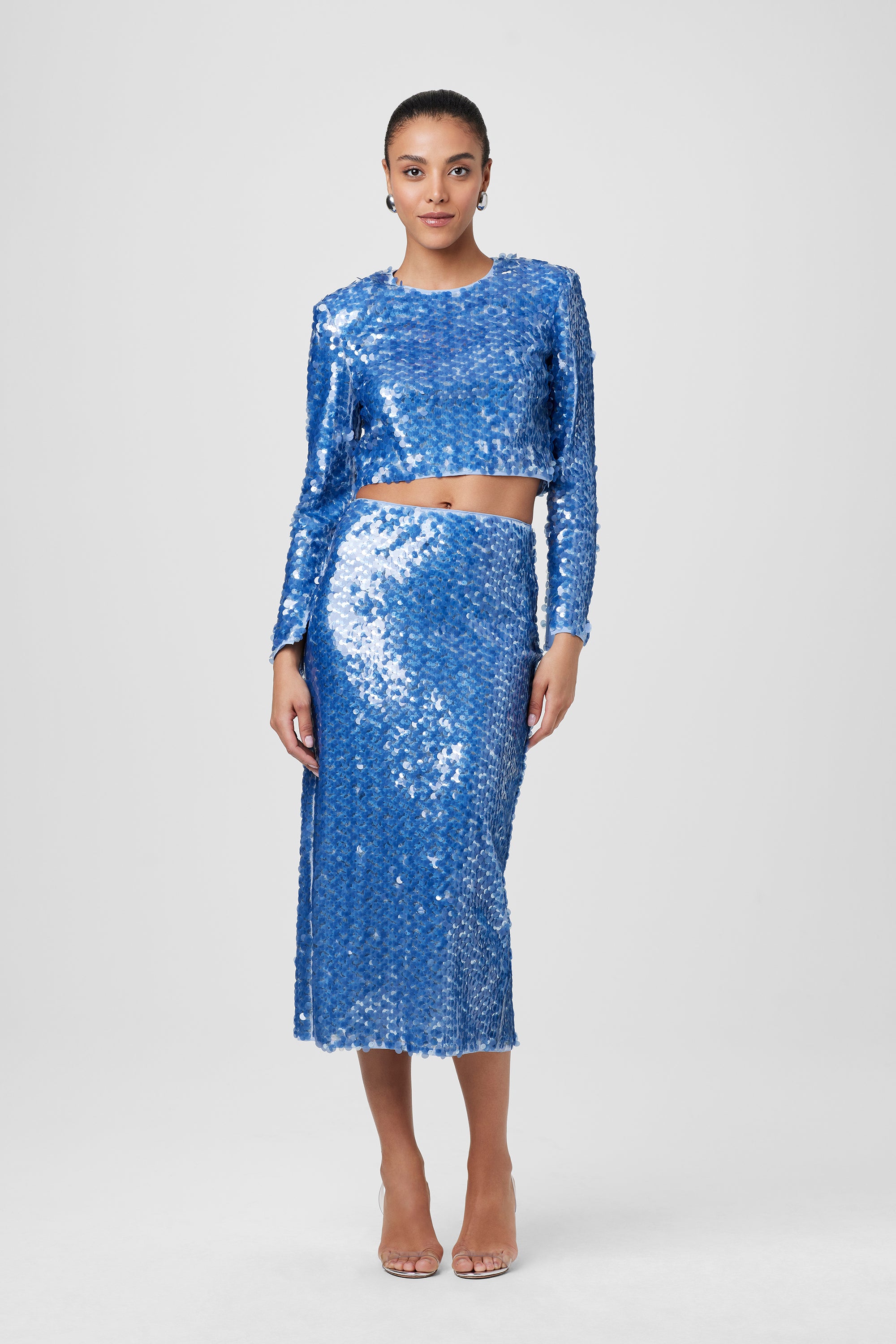 Leilani Sequin Pencil Skirt - Toccin
